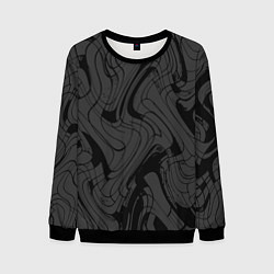 Мужской свитшот Тёмно-серый абстракция лниии