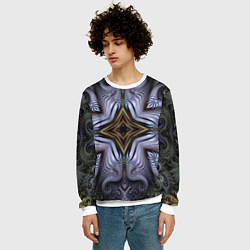 Свитшот мужской Абстракция дня, цвет: 3D-белый — фото 2