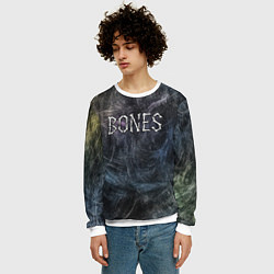 Свитшот мужской Bones из костей, цвет: 3D-белый — фото 2