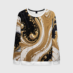 Мужской свитшот Черный агат и жидкое золото