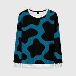 Мужской свитшот Синяя коровья расцветка