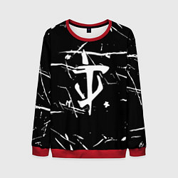 Свитшот мужской Doom logo штрихи, цвет: 3D-красный