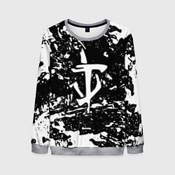 Мужской свитшот Doom краски белые штрихи