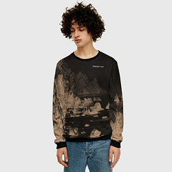 Свитшот мужской Dream on тёмно-коричневый, цвет: 3D-черный — фото 2