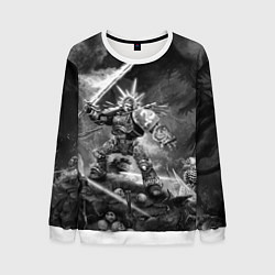 Свитшот мужской Робаут Жиллиман - Ультрамарины Warhammer, цвет: 3D-белый