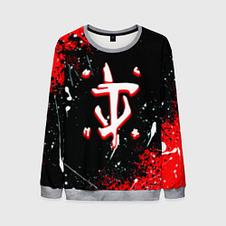 Свитшот мужской Doom краски абстракция, цвет: 3D-меланж
