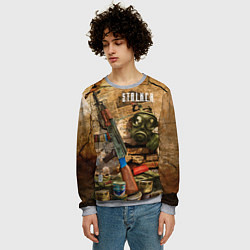 Свитшот мужской Сталкер - тени из прошлого, цвет: 3D-меланж — фото 2