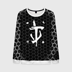 Мужской свитшот Doom соты текстура