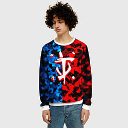 Свитшот мужской Doom камуфляж текстура, цвет: 3D-белый — фото 2