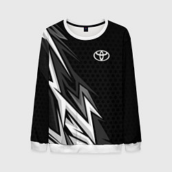 Свитшот мужской Toyota - монохром, цвет: 3D-белый