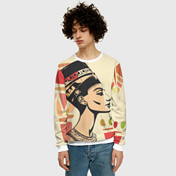 Свитшот мужской Нефертити, цвет: 3D-белый — фото 2