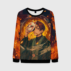 Свитшот мужской Хаято Суо - Ветролом, цвет: 3D-черный