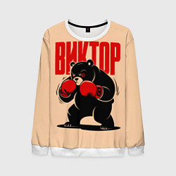 Мужской свитшот Медведь-боксёр