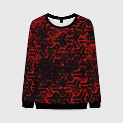 Свитшот мужской Геометрический узор, цвет: 3D-черный