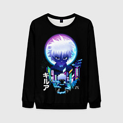 Свитшот мужской Хантер х Хантер, Киллуа, цвет: 3D-черный