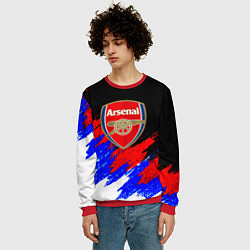 Свитшот мужской Арсенал краски триколор, цвет: 3D-красный — фото 2
