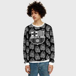 Свитшот мужской Barcelona лапы лес, цвет: 3D-белый — фото 2