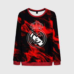 Свитшот мужской Real Madrid красный огонь, цвет: 3D-красный