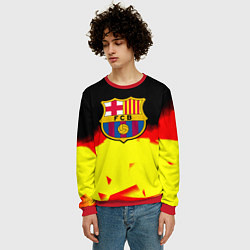 Свитшот мужской Borussia абстракция золото геометрия, цвет: 3D-красный — фото 2