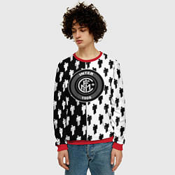 Свитшот мужской Inter паттерн люди спорт, цвет: 3D-красный — фото 2