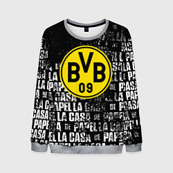Свитшот мужской Borussia мафия текстура надписи, цвет: 3D-меланж