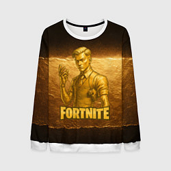 Свитшот мужской Fortnite золотой Мидас, цвет: 3D-белый