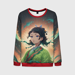 Мужской свитшот Маомао на фоне облаков