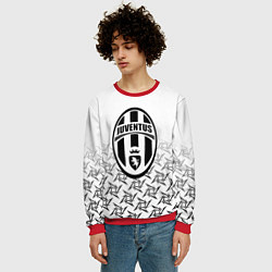 Свитшот мужской Ювентус паттерн ниндзя, цвет: 3D-красный — фото 2