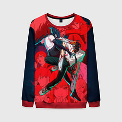 Мужской свитшот Битва с Резе Человек бензопила