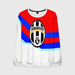 Свитшот мужской Ювентус спортивная геометрия, цвет: 3D-белый