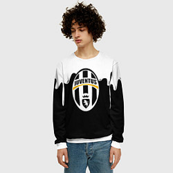 Свитшот мужской Juventus капли красок, цвет: 3D-белый — фото 2