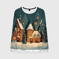 Мужской свитшот Сказочный Новогодний городок
