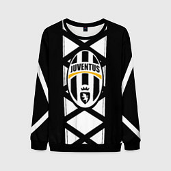Свитшот мужской Ювентус геометрия полосы линии, цвет: 3D-черный