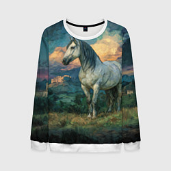 Мужской свитшот Конь маслом