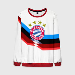 Свитшот мужской Бавария Мюнхен геометрия спорт, цвет: 3D-красный
