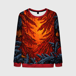 Мужской свитшот Новогодние ветки елок