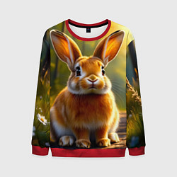 Мужской свитшот Зайчик в лесу