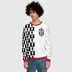 Свитшот мужской Ювентус паттерн люди, цвет: 3D-красный — фото 2