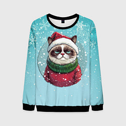 Мужской свитшот Новогодний мурлыка