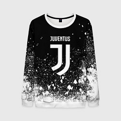 Свитшот мужской Ювентус всплеск белых красок, цвет: 3D-белый