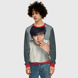 Свитшот мужской Lee Min Ho, цвет: 3D-красный — фото 2