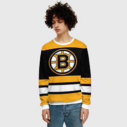 Свитшот мужской Boston Bruins, цвет: 3D-белый — фото 2