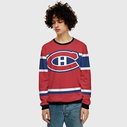 Свитшот мужской Montreal Canadiens, цвет: 3D-черный — фото 2