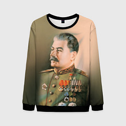 Свитшот мужской Иосиф Сталин, цвет: 3D-черный