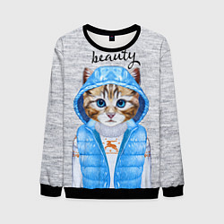 Мужской свитшот Модная киска