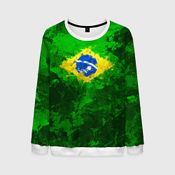 Свитшот мужской Бразилия, цвет: 3D-белый