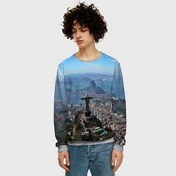 Свитшот мужской Рио-де-Жанейро, цвет: 3D-меланж — фото 2