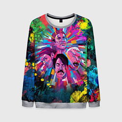 Свитшот мужской Red Hot Chili Peppers Art, цвет: 3D-меланж