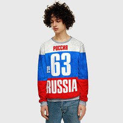 Свитшот мужской Russia: from 63, цвет: 3D-меланж — фото 2
