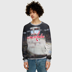 Свитшот мужской Washington Capitals, цвет: 3D-меланж — фото 2